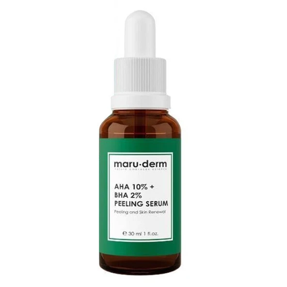 Maruderm AHA %10 + BHA %2 Leke Karşıtı & Cilt Tonu Eşitleyici Peeling Maske Cilt Bakım Serumu 30 ml - 2