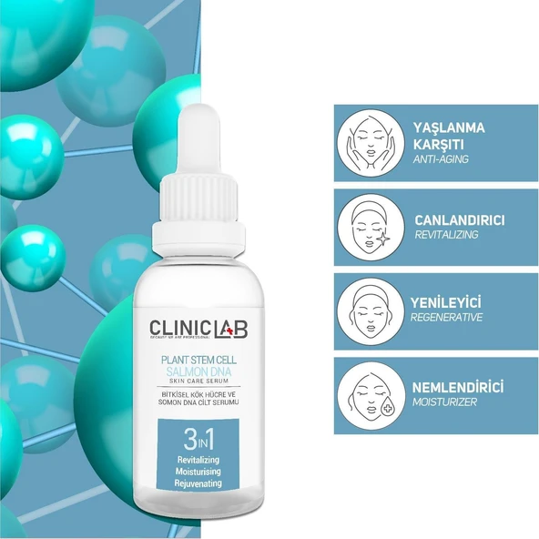 Cliniclab Bitkisel Kök Hücre ve Somon DNA Cilt Serumu 30 ml