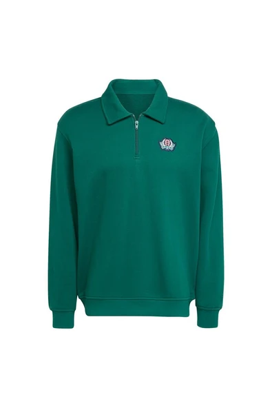 adidas Erkek  Yeşil  Sweatshirt GRAPHIC HALF Z JX8171 - 1
