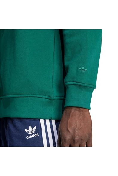 adidas Erkek  Yeşil  Sweatshirt GRAPHIC HALF Z JX8171 - 6