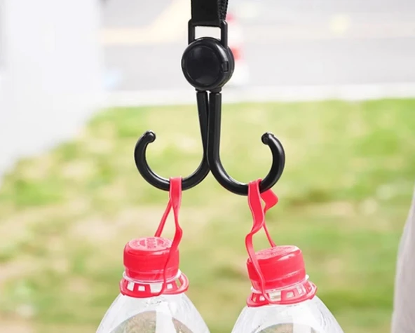 Ayarlanabilir Yük Sabitleme Halatı, Koltuk Arkası, Bagaj Halatı, Gergi Kemeri, Elektrikli araç kancası, Bisiklet ve Motosiklete Uygundur, 1 Adet, - 5