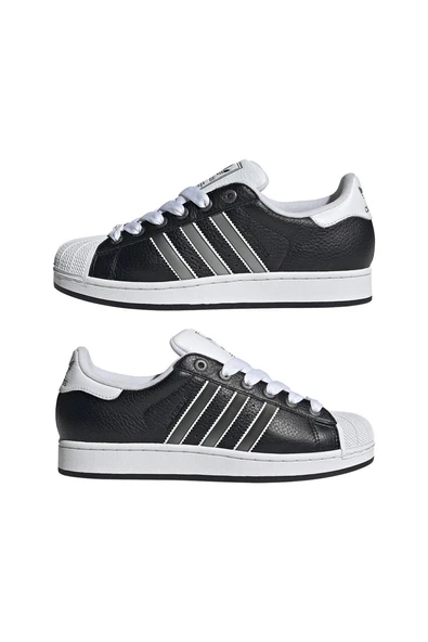 adidas Erkek  Siyah  Sneaker SUPERSTAR II JQ3209 - Resim 9