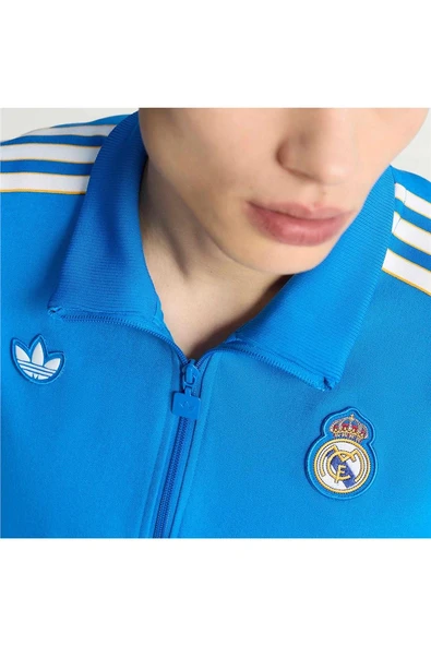 adidas Erkek  Mavi  Ceket REAL ICON TT JN3058 - Resim 11