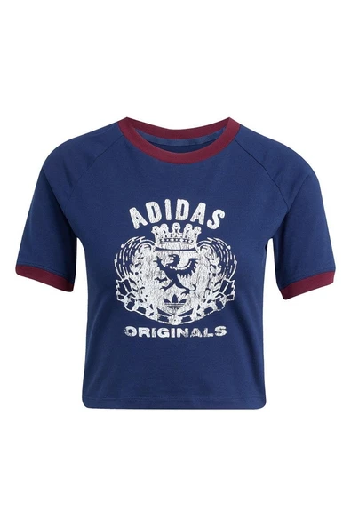 adidas Kadın Mavi T-shirt GRFX TEE JW6033