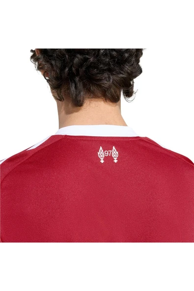 adidas Erkek  Kırmızı  Forma LFC H JSY (Liverpool) JV6423 - Resim 7