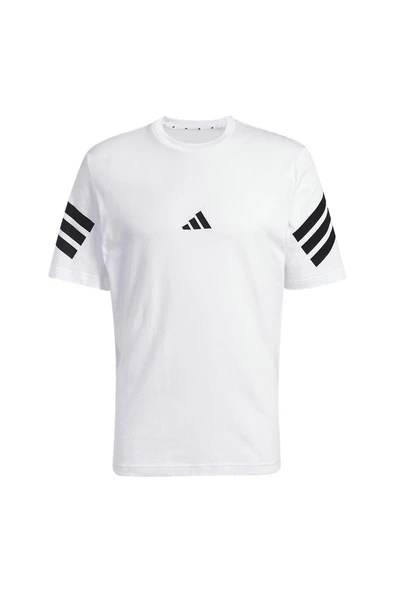 adidas Erkek  Beyaz  T-shirt M FI 3S REG T JD4880 ürün görseli 1