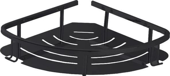 Line Bathroom Duş Malzemelik Şampuanlık Köşe 15652 Mat Siyah 180X180