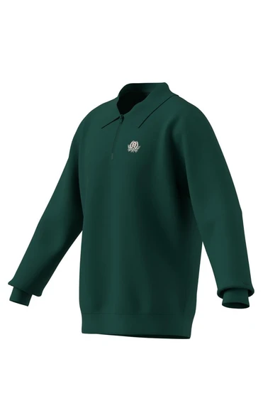adidas Erkek  Yeşil  Sweatshirt GRAPHIC HALF Z JX8171 - 10