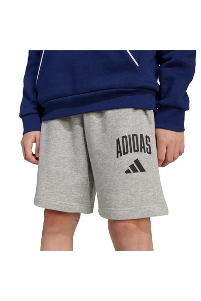 adidas Unisex Çocuk  Gri  Şort J CLGT FT SHO JW2380 - Resim 5