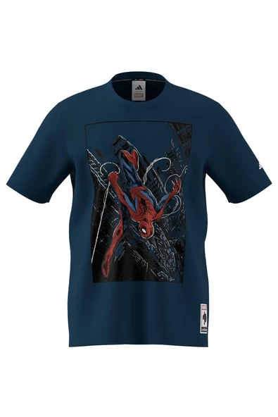 adidas Erkek  Mavi  T-shirt M SPIDERMAN T-S JL5557 - 7