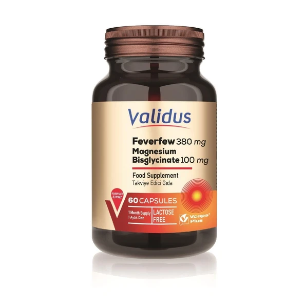 Validus Feverfew 380 mg 60 Kapsül