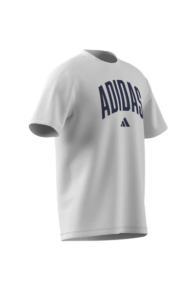 adidas Erkek  Beyaz  T-shirt M COLLEGIATE T JM6416 - Resim 8