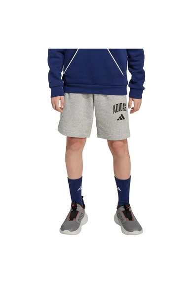 adidas Unisex Çocuk  Gri  Şort J CLGT FT SHO JW2380 - Resim 2