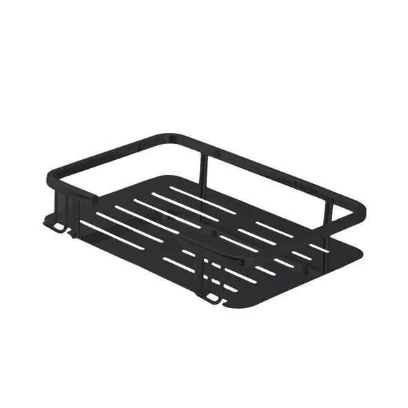 Line Bathroom Duş Malzemelik Şampuanlık Düz 15655 Mat Siyah 150X220