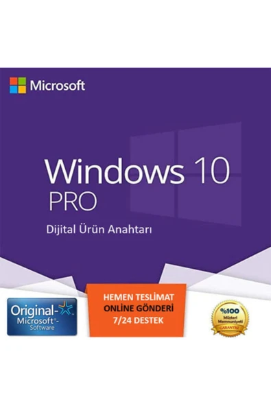 MS Windows 10 Professional Orjinal Dijital Lisans Anahtarı 32&64 Bit Keysofti ürün görseli 1
