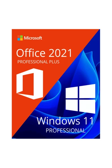 MICROSOFT  Windows 11 Pro+Office 2021 Pro Plus Uyumlu Keysofti ürün görseli 1