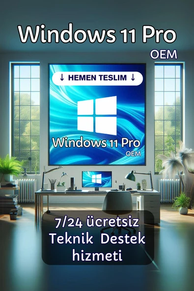 MICROSOFT Windows 11 PRO OEM Sorunsuz Dijital Lisans Anahtarı Key - Hemen Teslim - Garantili Etkinleştirme ürün görseli 1
