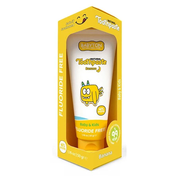 Babyton Organik Doğal Muz Aromalı Diş Macunu 50 gr