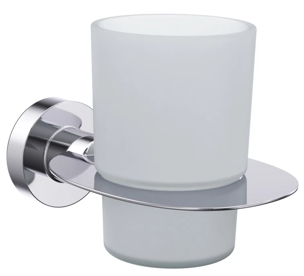 Line Bathroom Diş Fırçalık 128107 MASTER DİŞ FIRÇALIK BUZLU CAM Krom