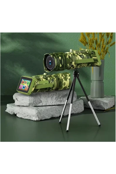 Digital Dürbün 8,0 Megapixel, 2.0 Lcd Hd Uzun Menzilli Taşınabilir 1080px720p Tripodlu Dürbün - 4