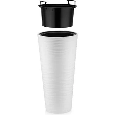 Omnipazar SO-KVT3 Kumsal Vazo Saksı Takımı 128 Litre Beyaz 3 Adet - Resim 5