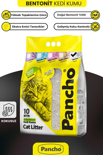 PANCHO KOKUSUZ KEDİ KUMU 10 LT