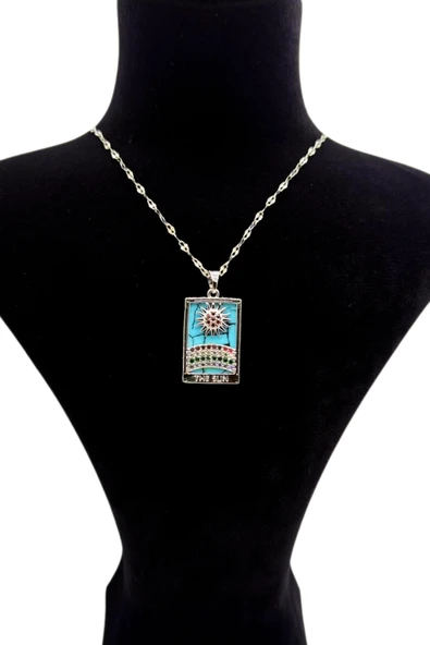 Güneşin Işıltısı Çelik Kolye - Resim 3