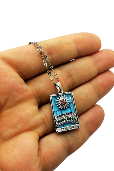 Güneşin Işıltısı Çelik Kolye - Resim 2