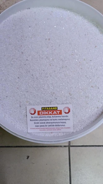 Vitasand PRO-81 Kristal Beyaz Kuvars 0,2 mm - 19kg Kova - Resim 2