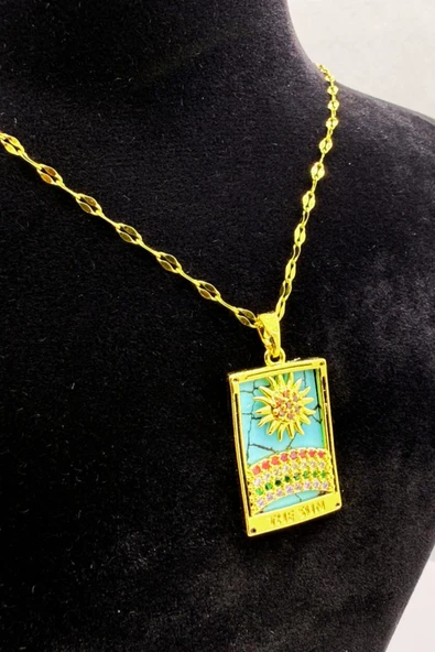 Güneşin Işıltısı Çelik Kolye - Resim 2