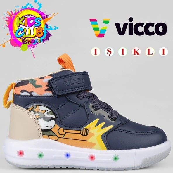 Vicco Dragus Phylon Kauçuk Taban Ortopedik Işıklı Çocuk Bot ürün görseli