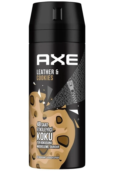 3 Adet Axe Erkek Sprey Deodorant Leather & Cookies 48 Saat Etkileyeci Koku 150 ml - 8