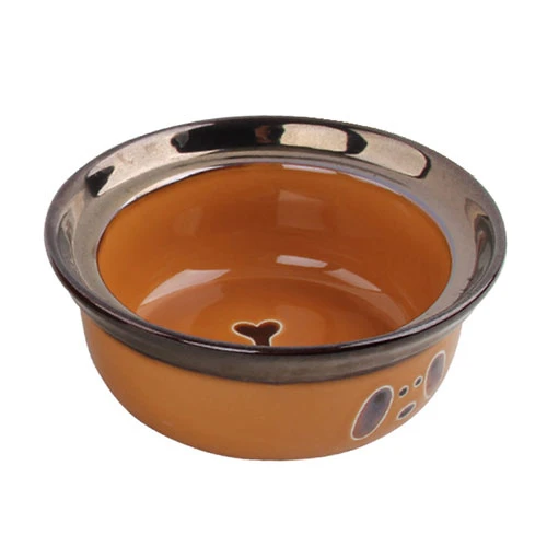 Pawise Seramik Köpek Mama Kabı Turuncu 1100 Ml ürün görseli