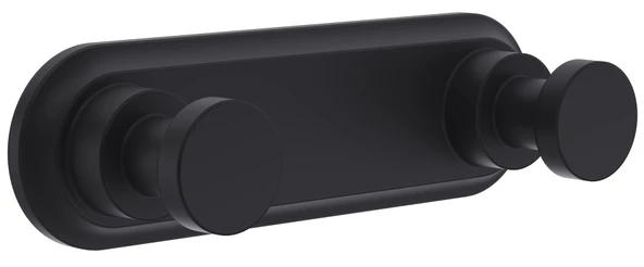 Line Bathroom MASTER BORNOZ ASKILIK 128602 İKİLİ LAMALI MAT SİYAH MAT SİYAH