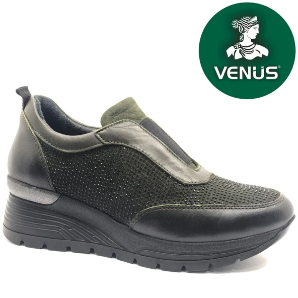 Venüs Orhiş Hakiki Deri Ortopedik Oxford Kadın Aır-Flow Taban Klasik Ayakkabı - Resim 2