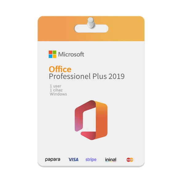 MICROSOFT Office 2019 Pro Plus + USB Kurulum + Telefon Aktivasyon Keysofti ürün görseli 1