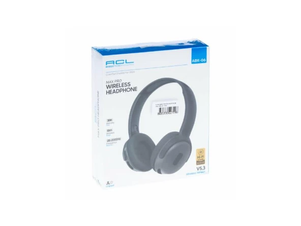 Abk06s siyah Bluetooth 5.3 Kablosuz Kulak Üstü Bluetooth Kulaklık abk06 - Resim 2