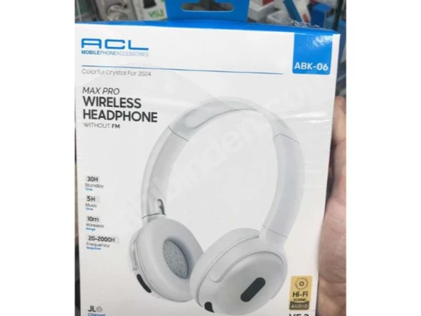 Abk06 b Acl Bluetooth 5.3 Kablosuz Kulak Üstü Bluetooth Kulaklık ürün görseli 1