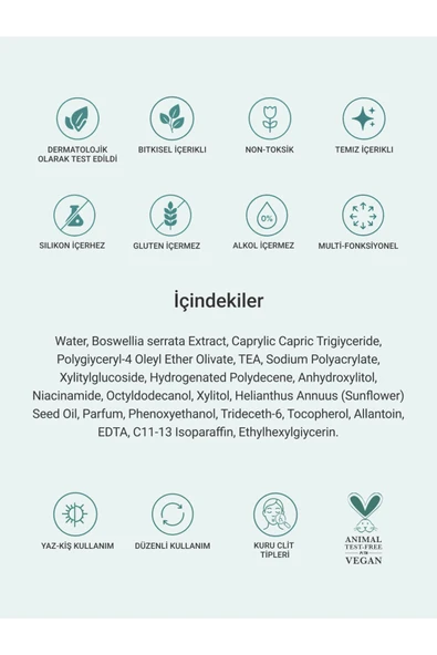 Emoliyent Hassas ve Kuruyan Ciltler İçin Egzama, Kaşıntı Kremi 300ml - 4