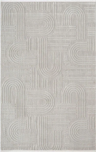 Karmen Saten Halı Oda Halısı 156x230 Tablo TL007A Gri - 1