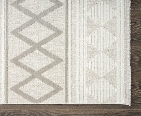 Karmen Saten Halı Oda Halısı 116x180 Tablo TL004A Krem - 4