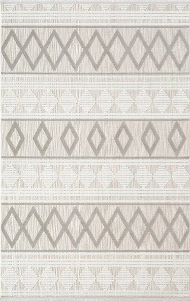 Karmen Saten Halı Yolluk Halısı 78x150 Tablo TL004A Krem - 1