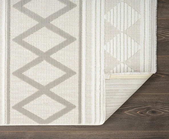 Karmen Saten Halı Oda Halısı 116x180 Tablo TL004A Krem - 3