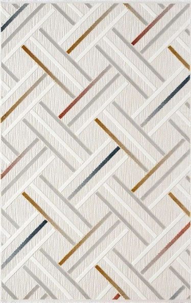 Saten Halı Kesme Oda Halısı 156x300 Tablo TL003A Krem - 1