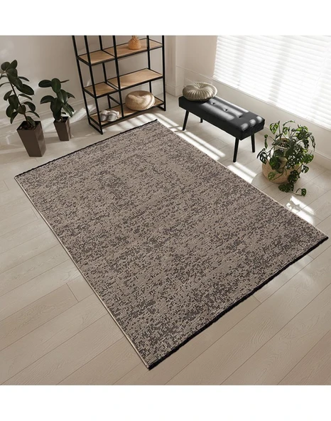 Saten Halı Pixel Koleksiyonu PX002A Kahverengi Kahve 78 x 300 cm - 2