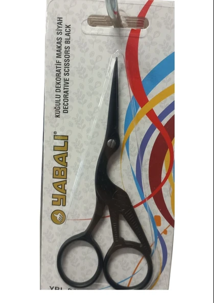 Nakış Makası Kuğulu Dekoratif Makas Siyah  YBL-045 Model 11 ürün görseli