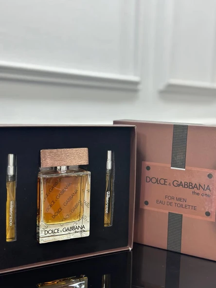 PARFÜME SET  DOLCE GABBANA  THE ONE    100ml+10ml+10ml               For Men - 1