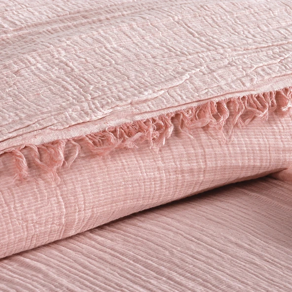 Schafer Home Sofia Müslin Pike 200x220 Cm-Pudra - 2