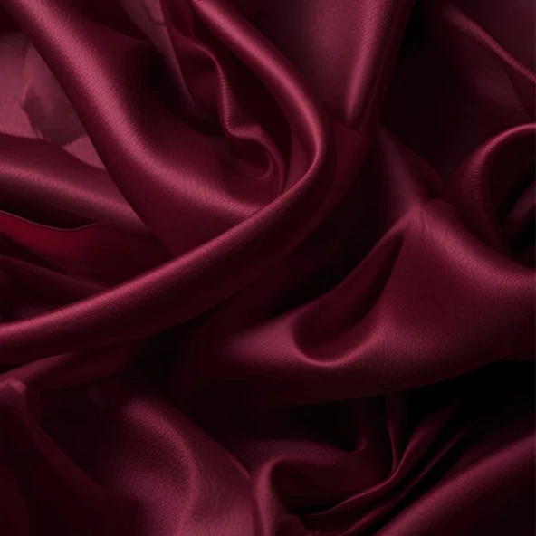 Antibakteriyel Terletmeyen İpek Saten Yastık Kılıfı 2'li 50x70 Bordo - Resim 3