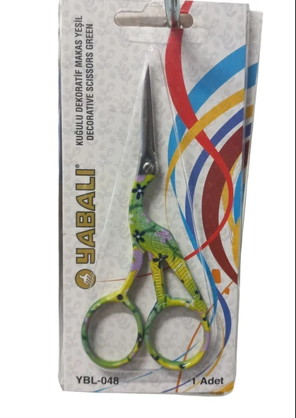 Nakış Makası Kuğulu Dekoratif Makas Yeşil YBL-048 Model 6 ürün görseli